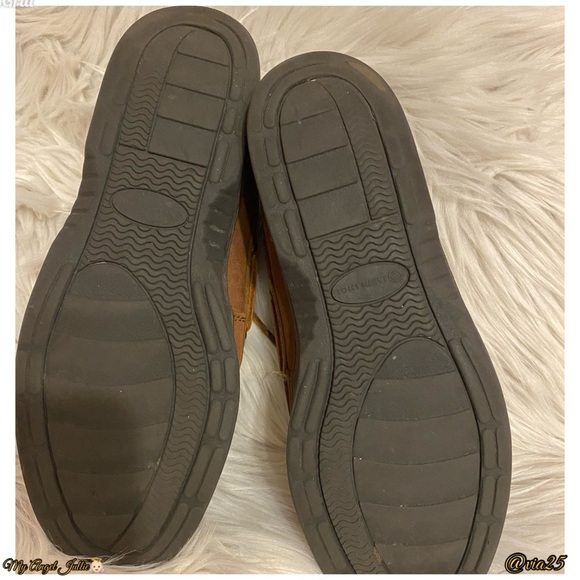 Earth Shoes Boone Mens Brown Leather Casual Boat 4000684 Suede Size 8 - Picture 5 of 7